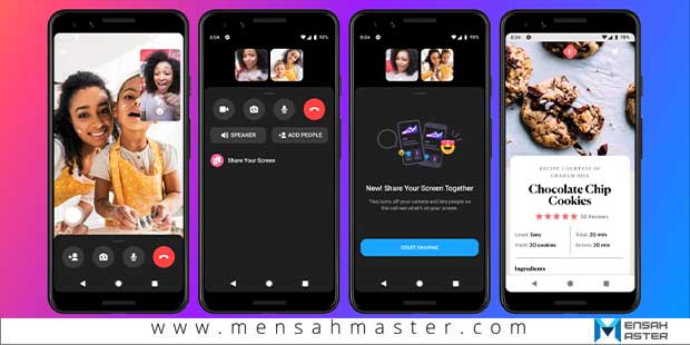 partage-d-écran-messenger-mobille